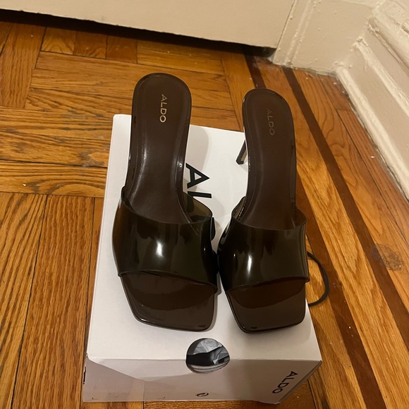 Aldo Shoes - Chocolate Mule Heel